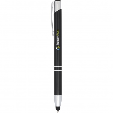 Logo trade promotional product photo of: Moneta anodized aluminium click stylus ballpoint pen